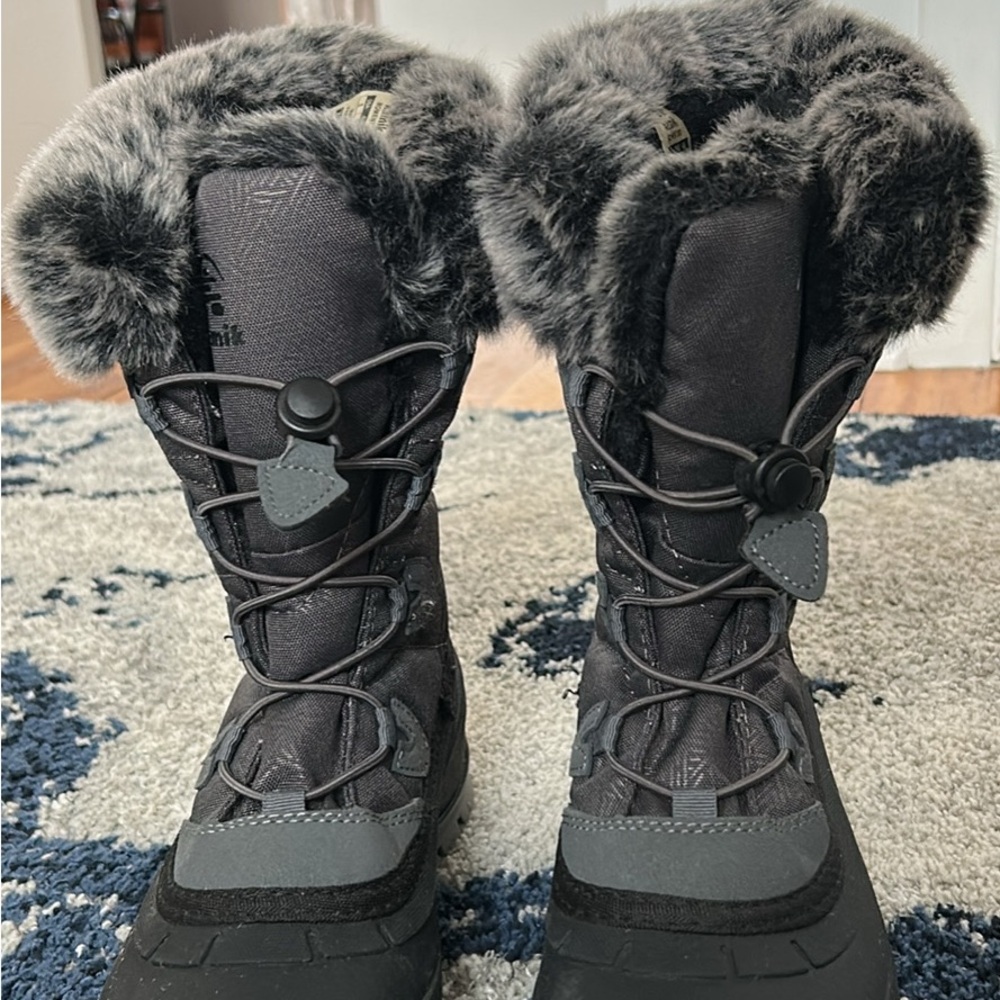 Kamik Charcoal Fur-Lined Boots